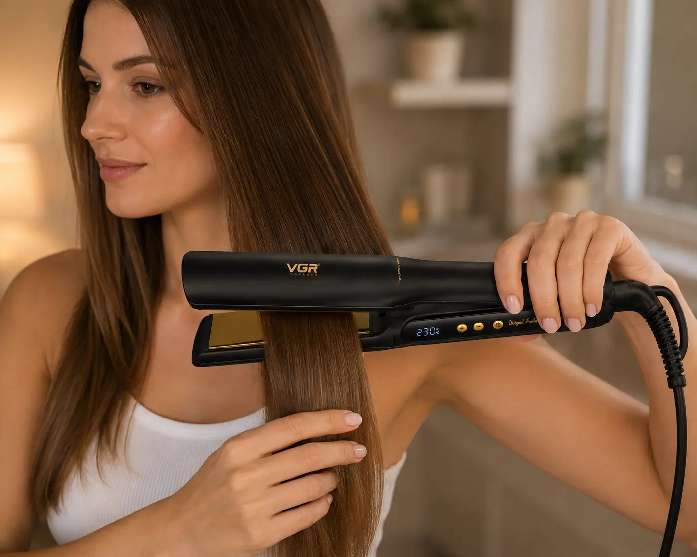 VGR V-517 مكواة فرد شعر لفرد الشعر وتصفيفه للحصول على مظهر ناعم ومرتب — صورة 5