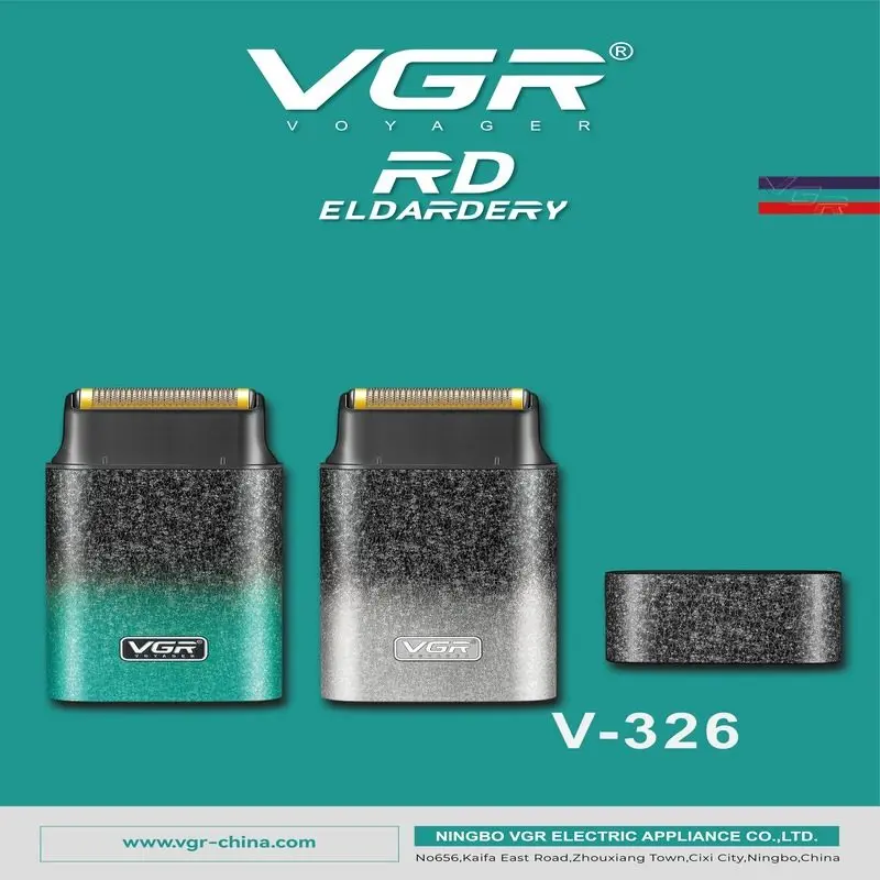 VGR V-326 ماكينة تنعيم وحلاقة شبكية لحلاقة اللحية القصيرة وتنعيم البشرة، مع إمكانية استخدامها لتحديد التدرجات في شعر الرأس — صورة 2