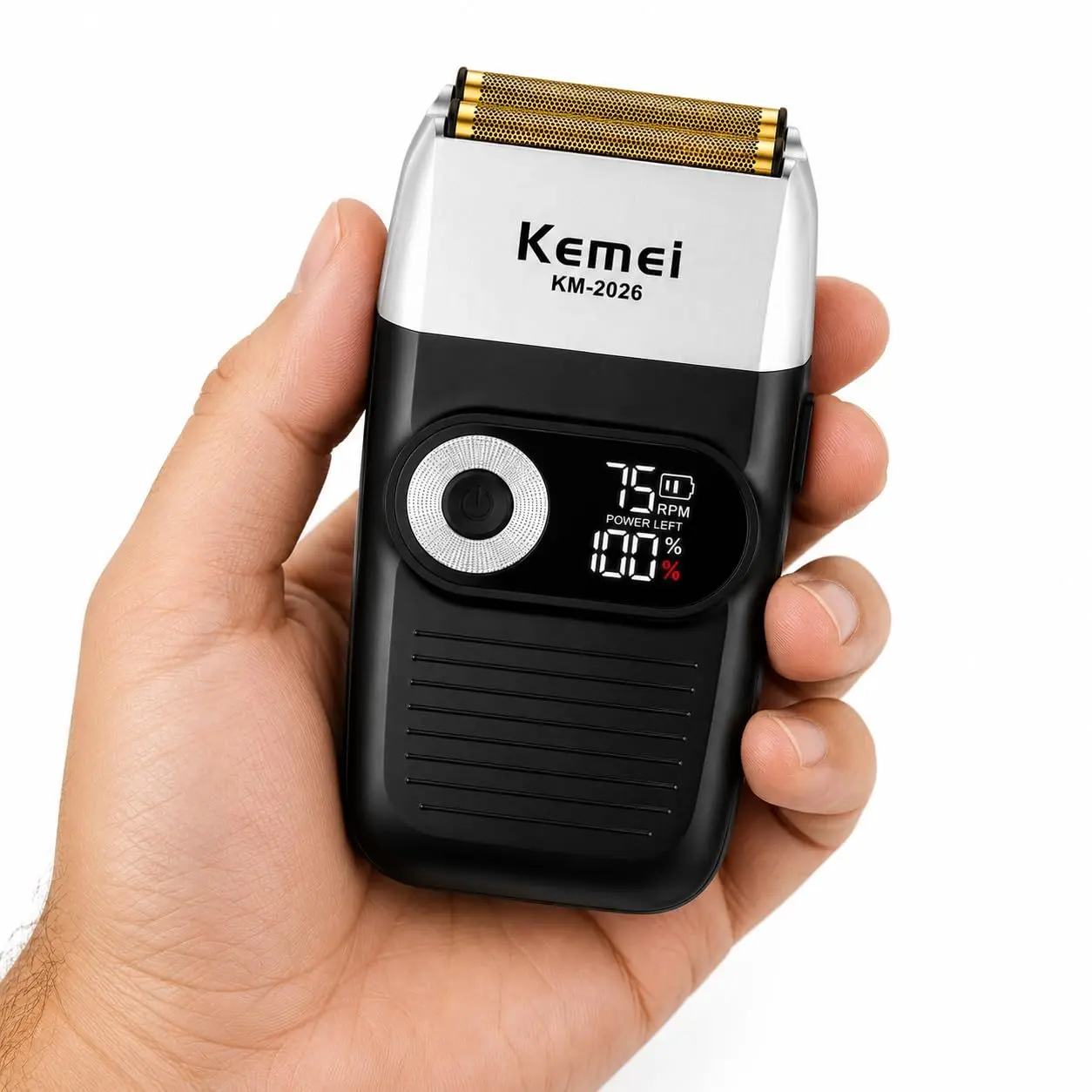 Kemei KM-2026 ماكينة حلاقة كهربائية شبكية لحلاقة وتنعيم الذقن والشعر القصير وحلاقة الرأس — صورة 3