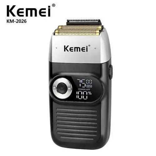 Kemei KM-2026 ماكينة حلاقة كهربائية شبكية لحلاقة وتنعيم الذقن والشعر القصير وحلاقة الرأس