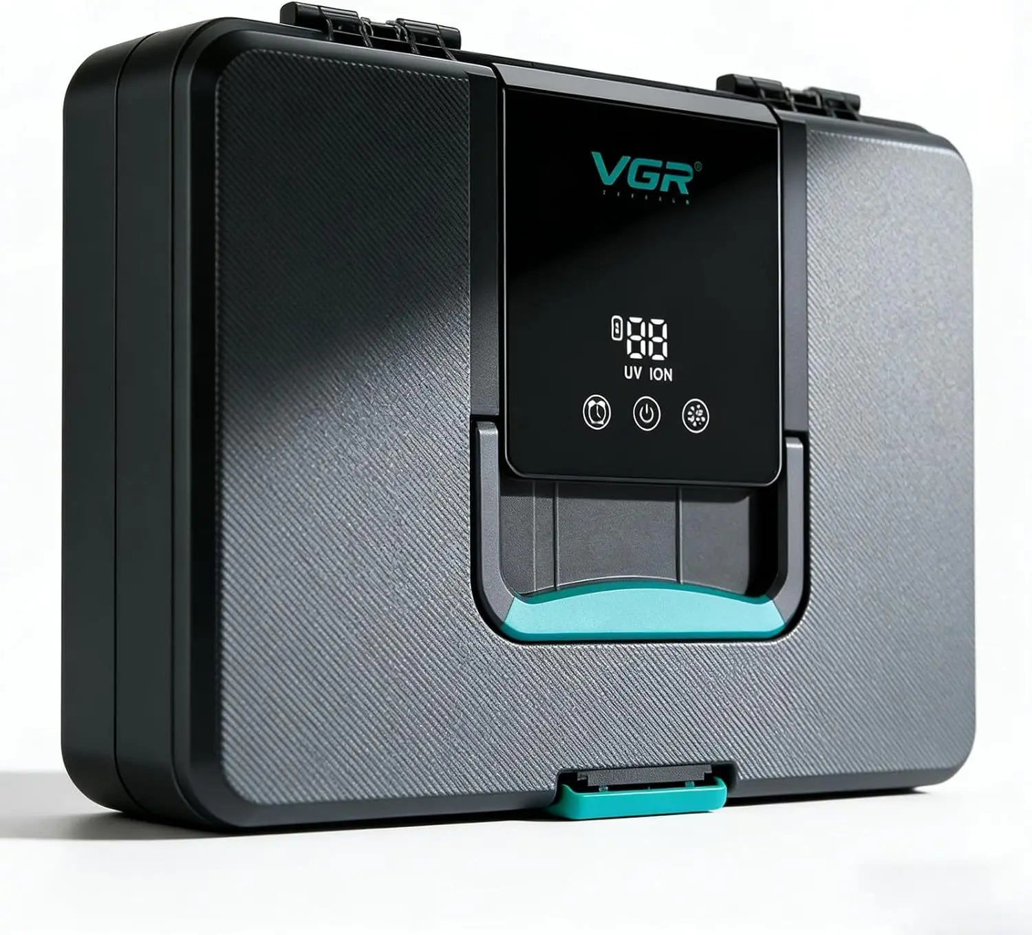 VGR V-840 صندوق تعقيم وتخزين أدوات الحلاقة والتجميل لتعقيم وتنظيم أدوات الحلاقة والتجميل مثل الماكينات والمقصات والأمشاط للاستخدام في الصالون أو المنزل — صورة 3