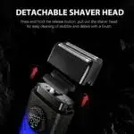VGR Stepless Pro 3 in 1 Blue طقم ماكينات حلاقة وعناية رجالي 3 في 1 لقص الشعر، تشذيب اللحية، والحلاقة الناعمة للوجه — صورة 4