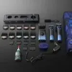 VGR Stepless Pro 3 in 1 Blue طقم ماكينات حلاقة وعناية رجالي 3 في 1 لقص الشعر، تشذيب اللحية، والحلاقة الناعمة للوجه — صورة 2