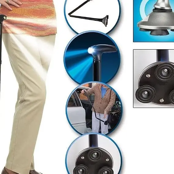 Trusty Cane عكاز طبي قابل للطي لدعم التوازن أثناء المشي — صورة 5