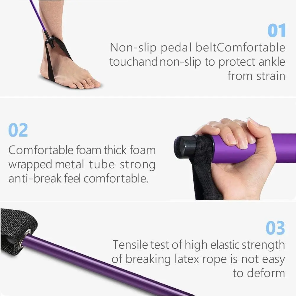 FirstFit Pilates Resistance Bar for Full-Body Strengthening and Home Workouts — image 2