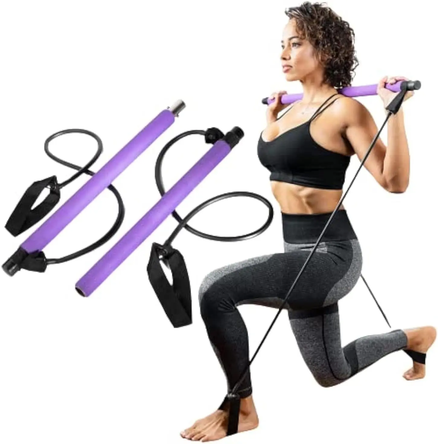 FirstFit Pilates Resistance Bar for Full-Body Strengthening and Home Workouts — image 1