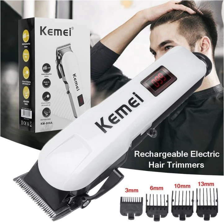 Kemei ماكينة حلاقة احترافية KM-809A لحلاقة الشعر واللحية