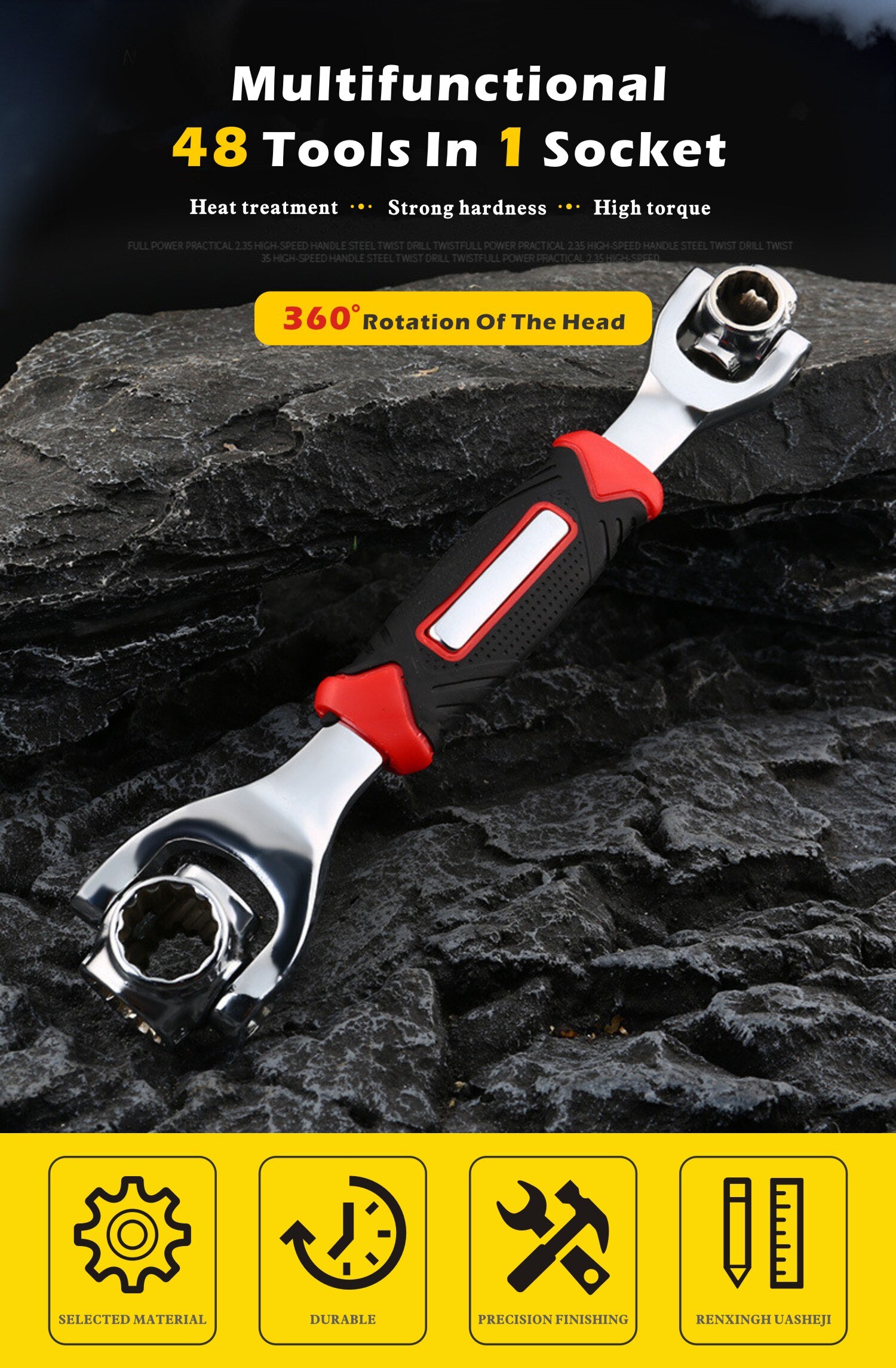 Buy tiger wrench multi-purpose wrench amazing Tiger Wrench universal 48 functions in 1 — image 2