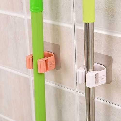 Single broom holder with double-sided tape width 5 pieces — image 3