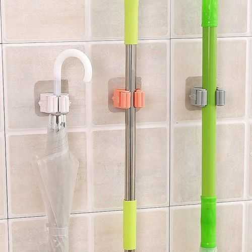 Single broom holder with double-sided tape width 5 pieces — image 4