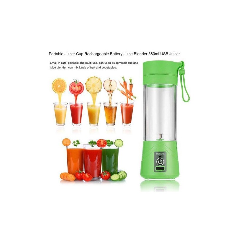 Portable juice blender with rechargeable battery - 380 ml Portable And Rechargeable Battery Juice Blender
