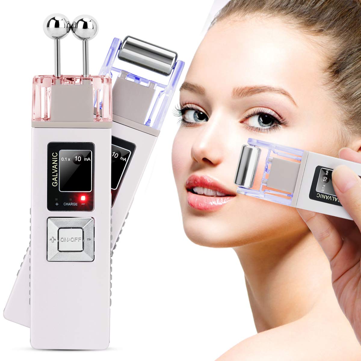 Home Body Tightening Device with Ionic Galvanic Technology for Skin Care and Massage