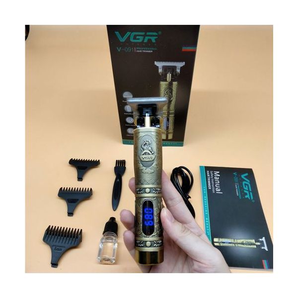 VGR Professional Hair Trimmer with LED Screen