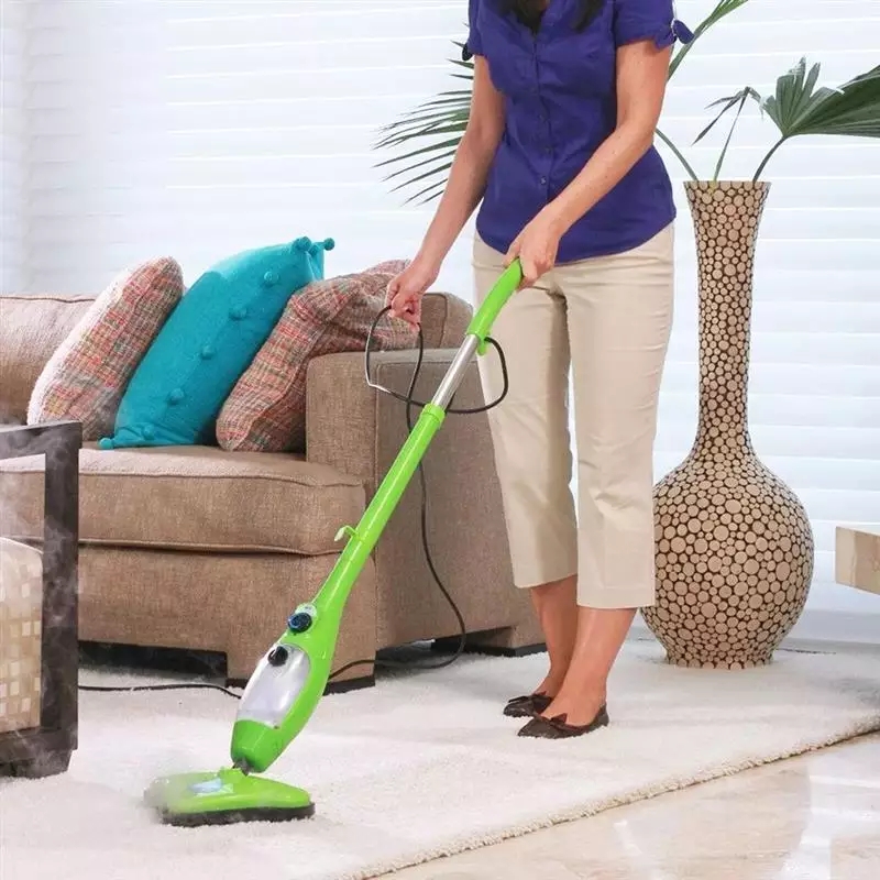 X5 H2O Steam Mop - 5 in 1 Steam Mop - Curtain and Clothing Iron and Upholstery Stain Remover