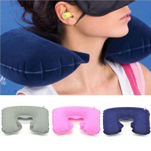 Inflatable Travel Neck Pillow with Eye Mask | Perfect Comfort and Sleep on Any Trip — image 2