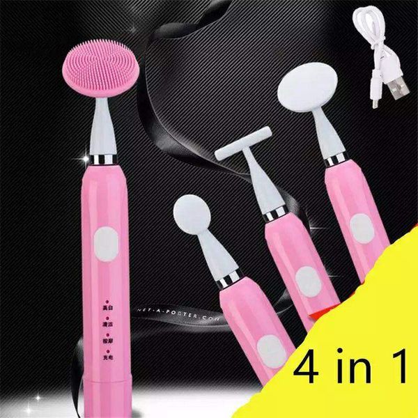 Sonic Vibration Beauty 4 In 1 Cleansing And Vibration Tools + Free Gift Bag — image 3