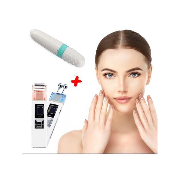 Galvani Facial Tightening and Cleansing Device with Positive and Negative Ions + Vibrating Massage Pen for Body and Face — image 1