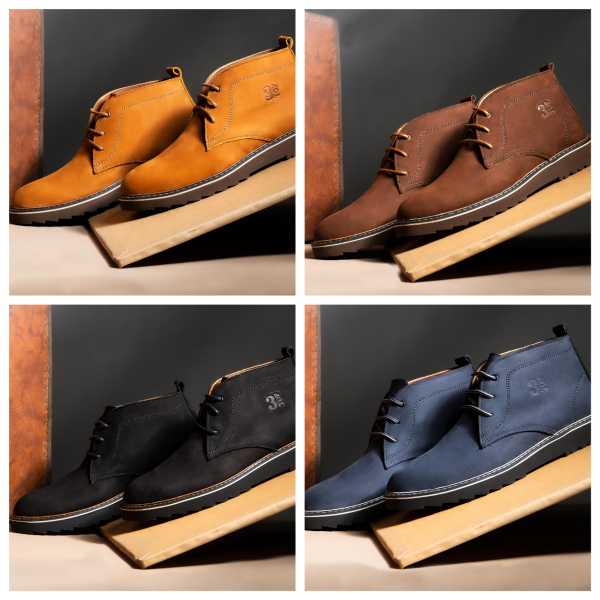 Half Boot Shoes in Colors (Havana, Navy, Black, and Brown) for Men