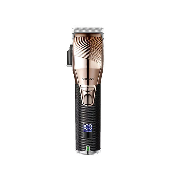 Sokany SK-9979 men's electric hair clipper - Stainless steel blades, wired/wireless use, LCD screen