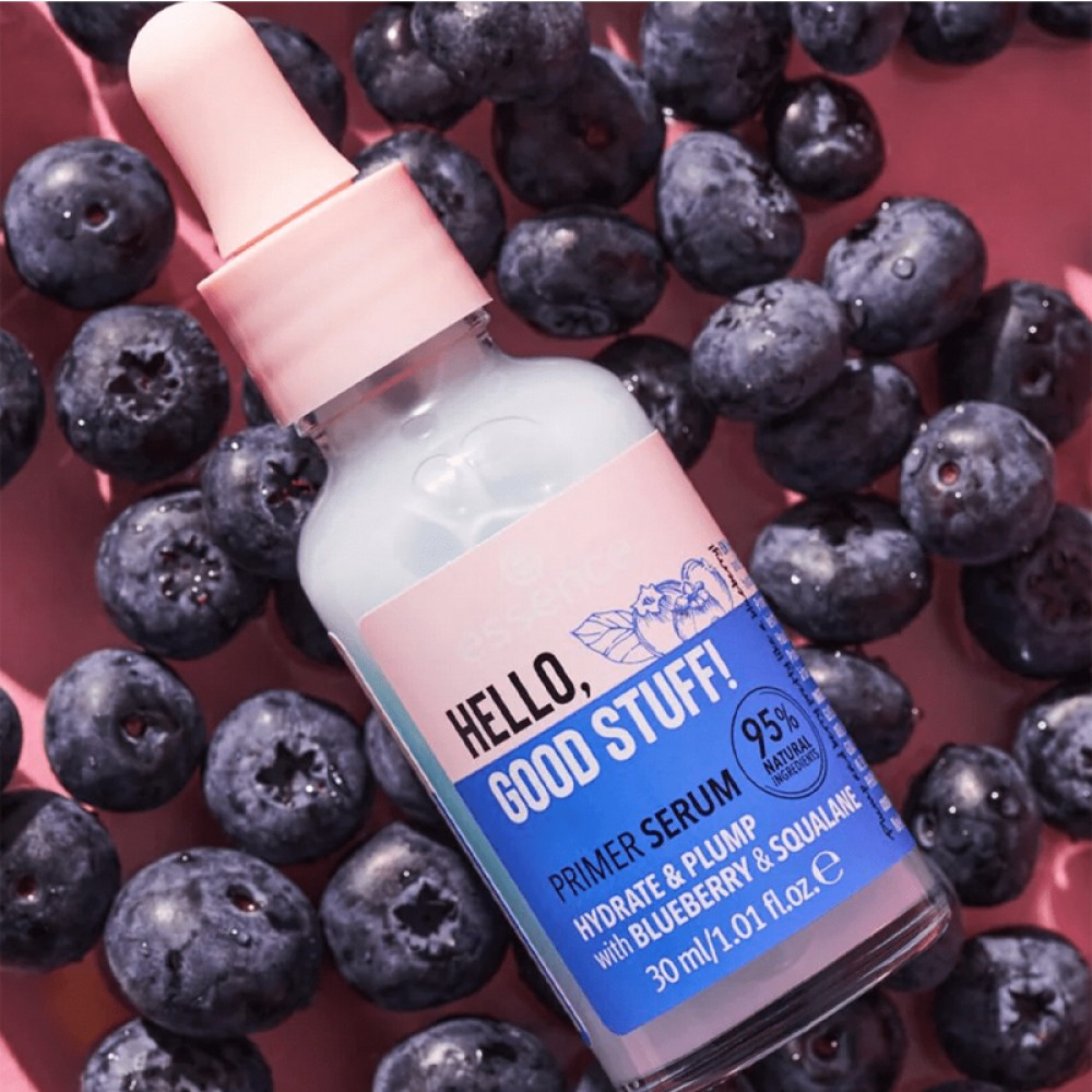 Essence blueberry serum for the face hello good stuff for hydration and filling wrinkles - 30 ml