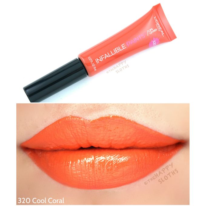 L'Oreal Paris Infallible Peach Glossy Lipstick - 320 Coral — image 2