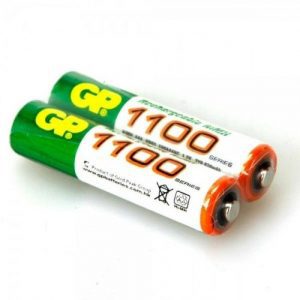 2 بطاريات قابلة للشحن GB batteries AAA - 1100mAh