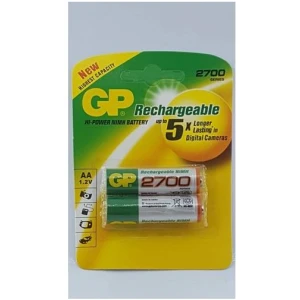 بطاريات قابلة للشحن aa GP Battaries 2700mah 2 pcs