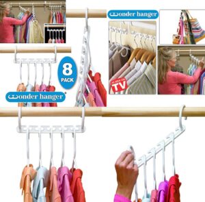 شماعة الملابس السحرية ٨ شماعات Wonder Hanger شماعة الملابس السحرية ٨ شماعات Wonder Hanger