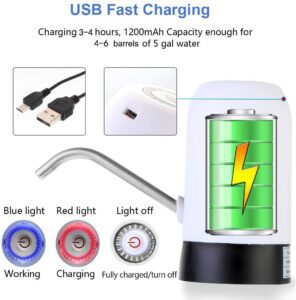 مضخة زجاجات بالبطارية Usb Electronic Water Pump أشتري مضخة زجاجات بالبطارية Usb Electronic Water Pump