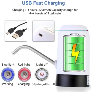 مضخة زجاجات بالبطارية USB electronic water pump