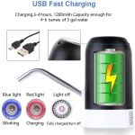 مضخة زجاجات بالبطارية USB electronic water pump