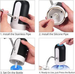 مضخة زجاجات بالبطارية Usb Electronic Water Pump طريقة استخدام مضخة زجاجات بالبطارية Usb Electronic Water Pump