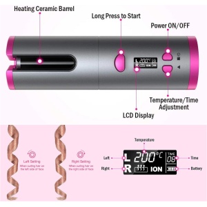 Sokany Wireless Usb Auto Curler مكواة شعر لاسلكي لفرد وتمويج الشعر مميزات وعيوب Sokany Wireless Usb Auto Curler مكواة شعر لاسلكي