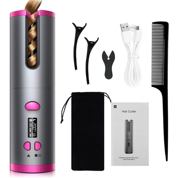 Sokany Wireless Usb Auto Curler مكواة شعر لاسلكي