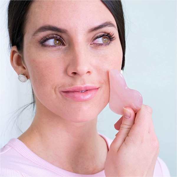 ⁦اداة جاد رولر الأصلي بحجر اليشم للعناية بالبشرة Jade Roller Stone Face Massager⁩ - الصورة ⁦3⁩