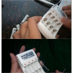 شاحن بطاريات قلم AA/AAA + 4 حجاره Jiabao Battery Charger AA/AAA + Set Of Batteries - 4 Pcs (AA)