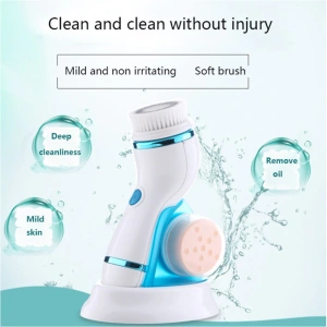 فرشاة تنظيف الوجه الكهربائية والمساج 4 في1 Facial Cleaning Brush مميزات وعيوب فرشاة تنظيف الوجه الكهربائية 4 في 1