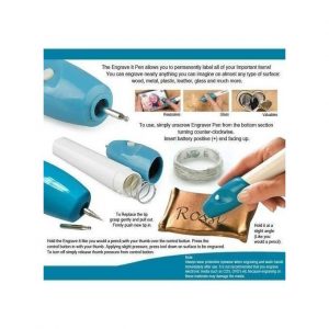 How to use magic engraving pen on metal, wood or glass