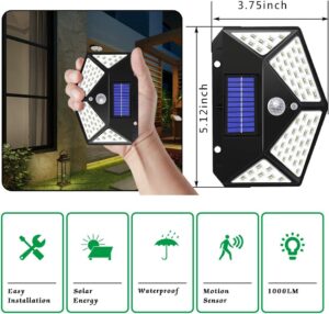 Ways to use solar powered flashlight 1000 watts with motion sensor
