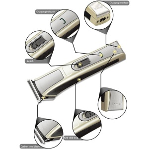 ماكينة حلاقة كيمي 5017 لحلاقة الشعر والذقن بدون ضجيج للصغار والكبار Kemei Km-5017 Electric Shaver مميزات وعيوب ماكينة حلاقة كيمي 5017 Kemei Km-5017