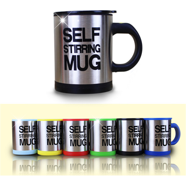 مج دوار تقليب ذاتي الإلكتروني Stainless Steel Electric Self Stirring Mug