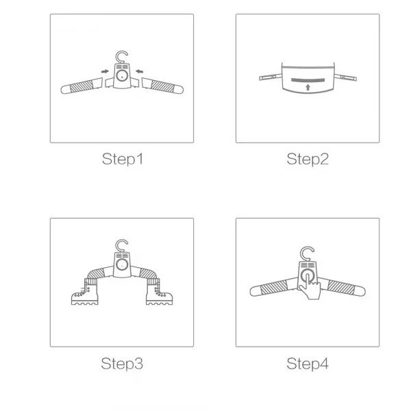 مجفف الملابس الكهربائي 2 في 1 Smart Frog Electric Hanger Rack