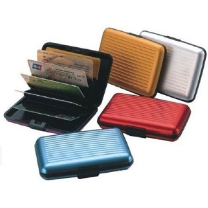 عرض 3 محفظة كروت بلاستيكية خفيف مقاومة للماء للجنسين - Waterproof Metal Wallet طريقة استخدام محفظة كروت معدنية