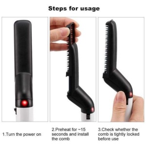How to use a beard & hair straightener for men