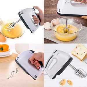 مضرب يدوي كهربائي 7 سرعات تربو 4 مضرب من الإستانلس ستيل Portable Hand Mixer Machine