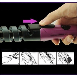 Sonar Sn-1011 مكواه عمل الشعر كيرلى للنساء طريقة استخدام مكواه عمل الشعر كيرلى للنساء Sonar Sn-1011