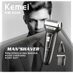 Kemei ماكينة حلاقه لحلاقه الشعر الذقن