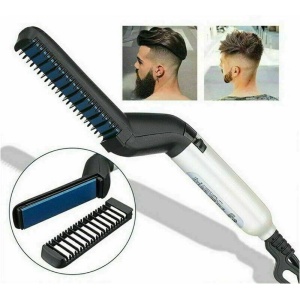 المشط الحراري للرجال لتصفيف الشعر واللحية - Enzo Beard &Amp; Hair Straightener (Black) مميزات وعيوب المشط الحراري للرجال