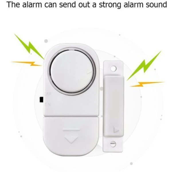 سينسور باب أو شباك لاسلكي بنظام انذار لمكافحة السرقة Wireless Door Sensor