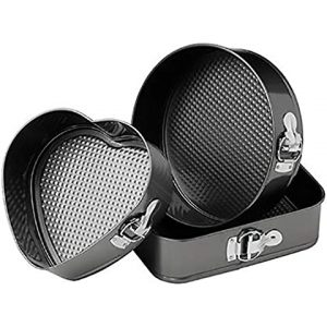 طقم صوانى كيك كلبس طلاء سيراميك دائرى وقلب ومربع Cake Mold Set أشتري طقم صوانى كيك كلبس طلاء سيراميك دائرى وقلب ومربع Cake Mold Set